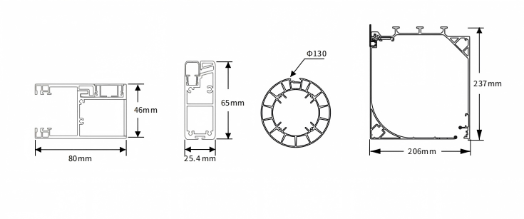 WR200-230 profile size